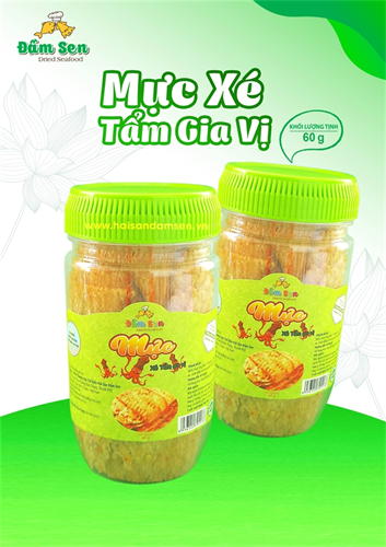 MỰC XÉ TẨM GIA VỊ ĐẦM SEN